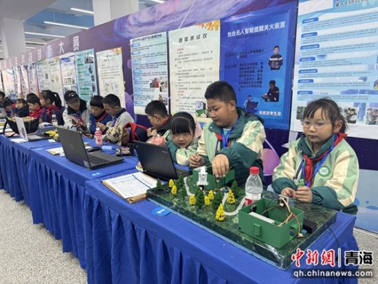 图为第40届西宁市青少年科技创新大赛现场。 西宁市科学技术协会供图