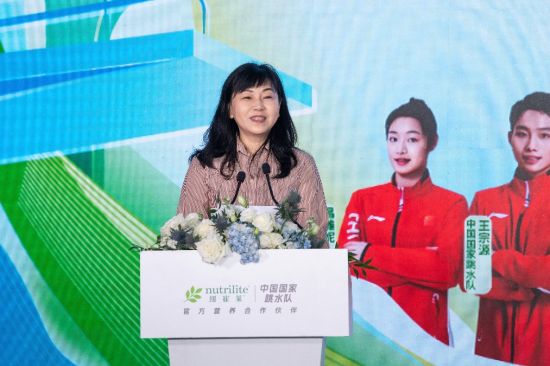 国家体育总局游泳运动管理中心主任、中国跳水协会主席、世界泳联副主席周继红。 国家体育总局游泳运动管理中心主任、中国跳水协会主席、世界泳联副主席周继红。