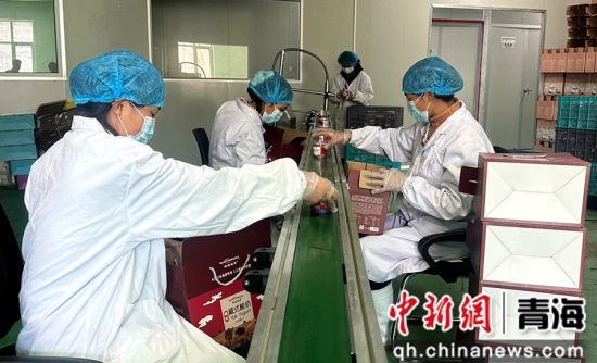 图为企业酸奶生产线不停运转。 黄文丽 供图 图为企业酸奶生产线不停运转。 黄文丽 供图