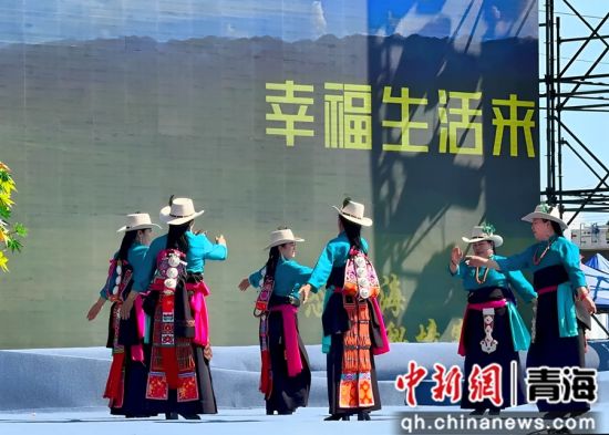 图为锅庄舞邀请赛现场。陈宗淇 摄