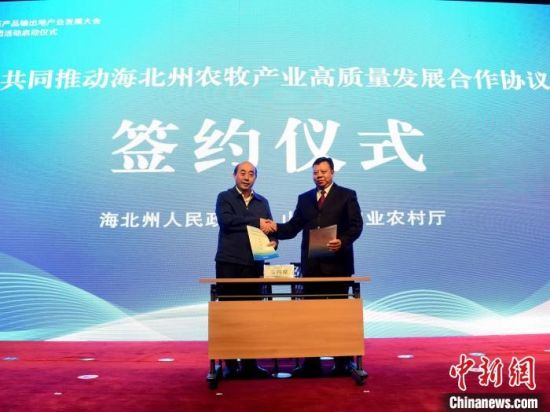 图为活动现场签约仪式。杜照林 摄 图为活动现场签约仪式。杜照林 摄