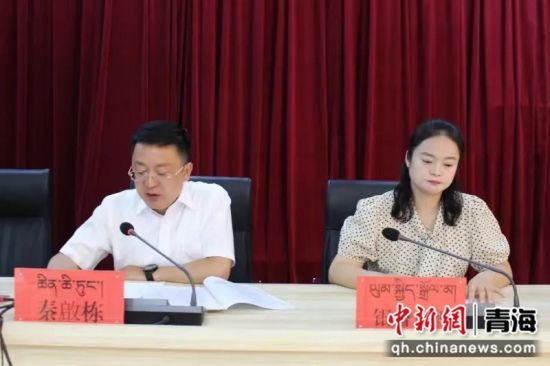 图为学习现场。尖扎县委宣传部供图 图为学习现场。尖扎县委宣传部供图