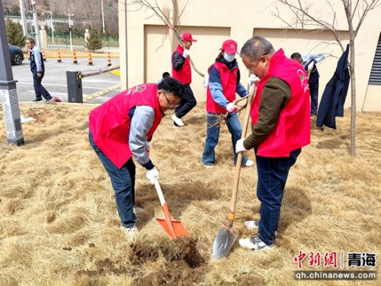 图为青海烟草物流中心党支部开展保护环境主题党日活动。青海烟草物流中心供图