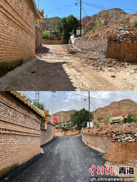 图为道路改造对比图。李武供图 图为道路改造对比图。李武供图