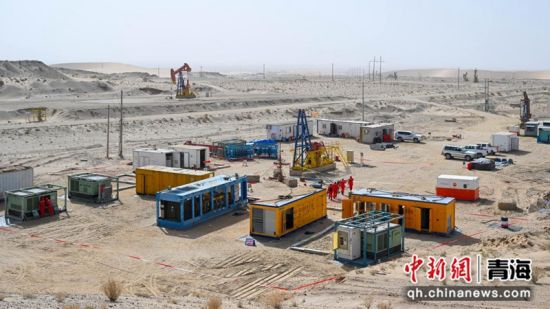 图为青藏地区首例低孔低渗储层压缩空气储能井组先导试验现场。青海油田供图