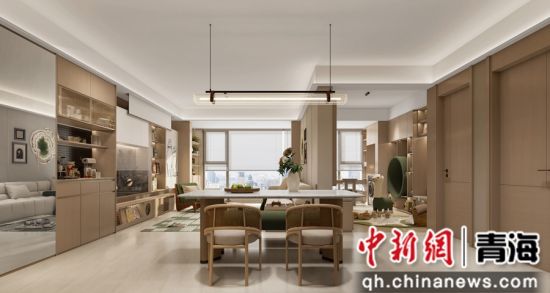图为万科城・时代都会项目样板间展示。西宁万科 供图 图为万科城・时代都会项目样板间展示。西宁万科 供图